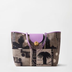 Vivian Printed Large Canvas Tote