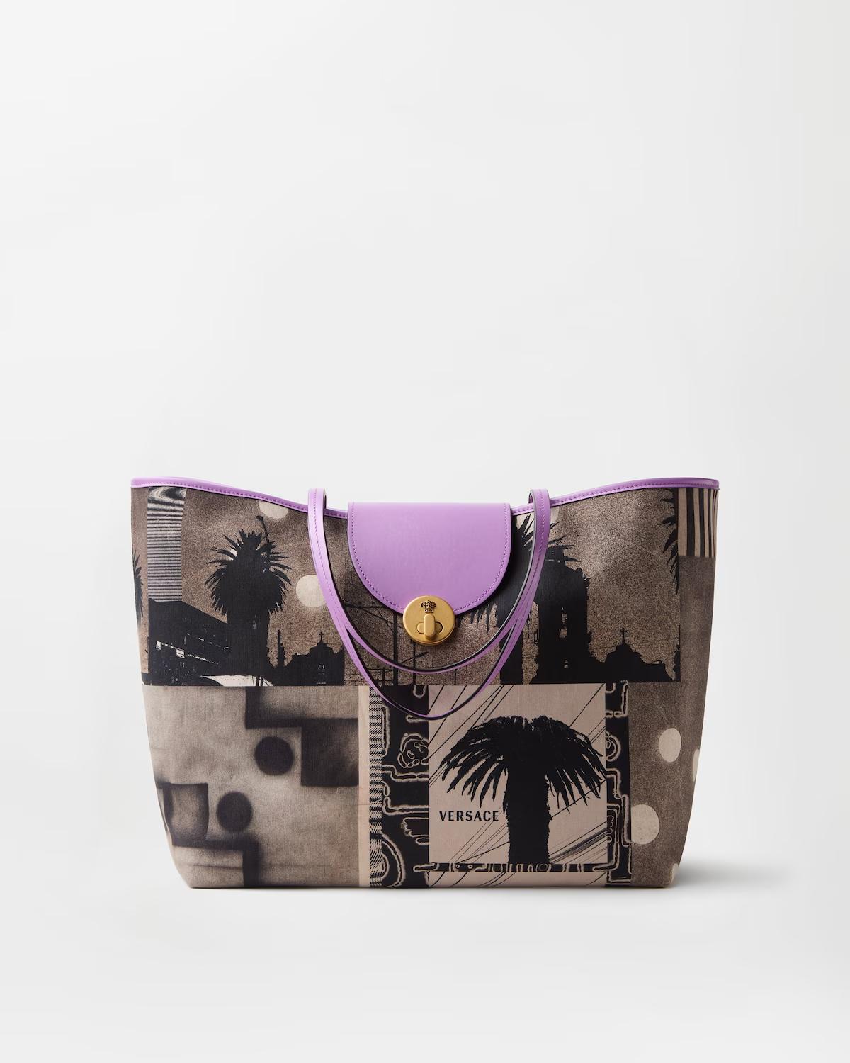 Vivian Printed Large Canvas Tote