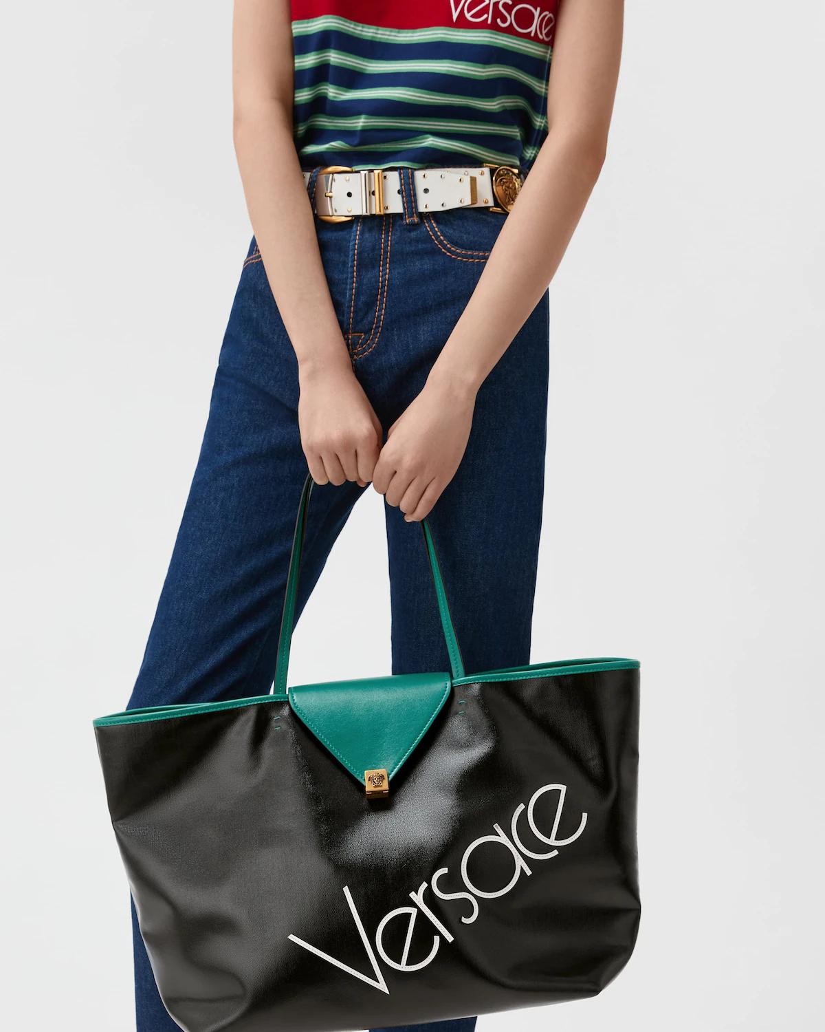Severine Large Coated Canvas Tote - Image 6