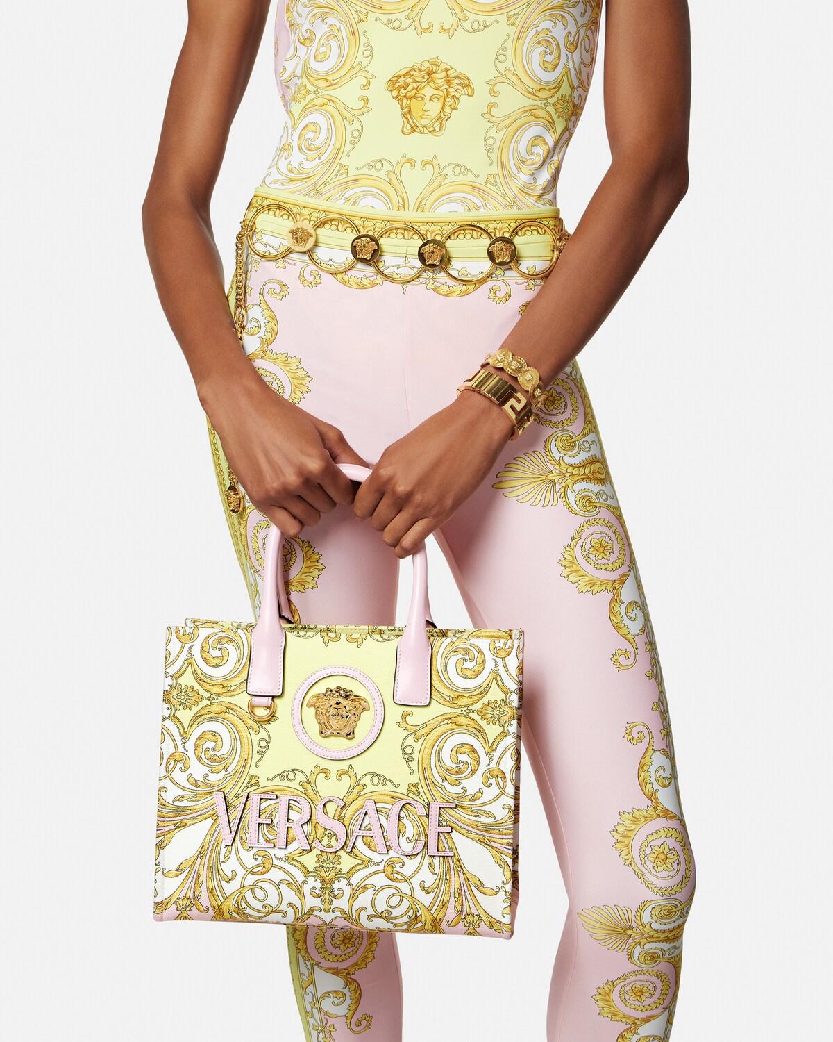 La Medusa Printed Small Canvas Tote - Image 3