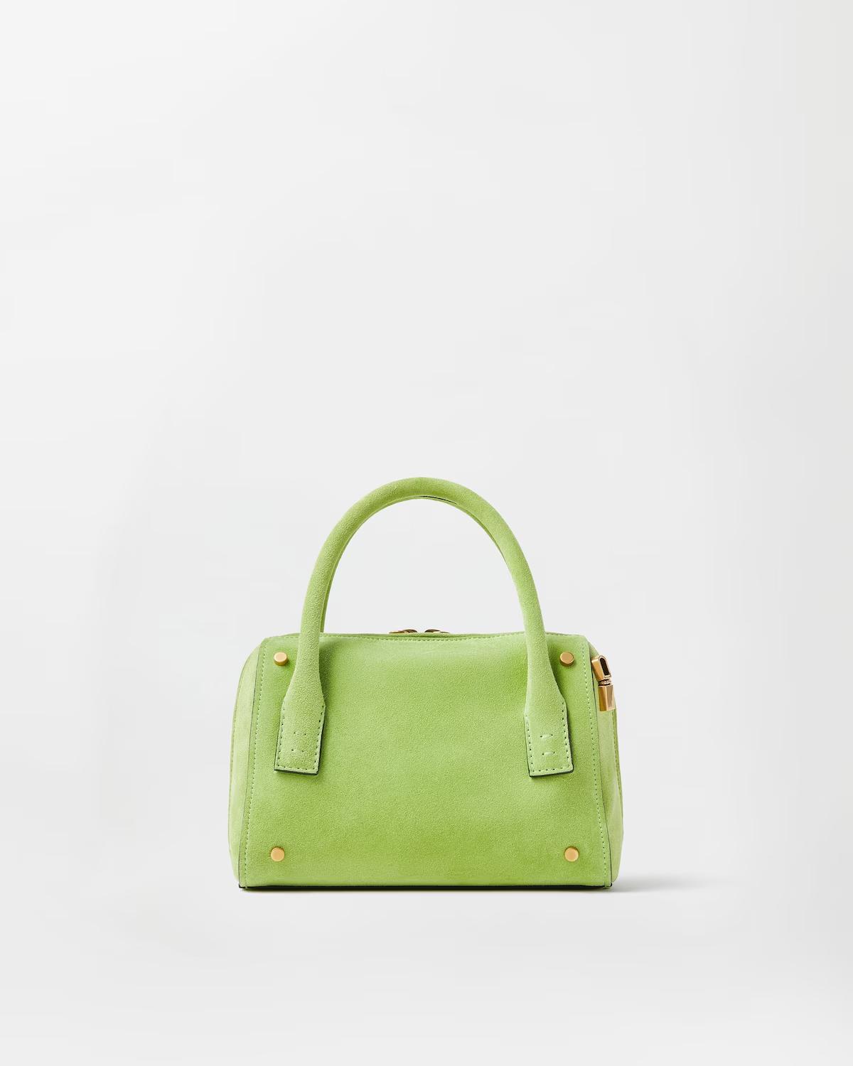 Roomy Small Suede Boston Bag - Image 6