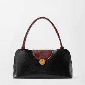 Vivian Leather East/West Shoulder Bag