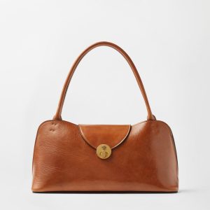 Vivian Leather East/West Shoulder Bag