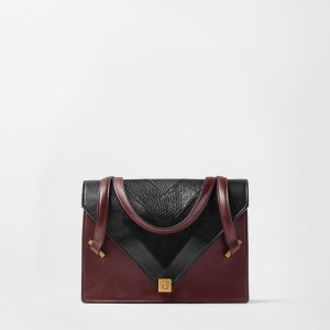 Severine Python-Effect Leather Shoulder Bag