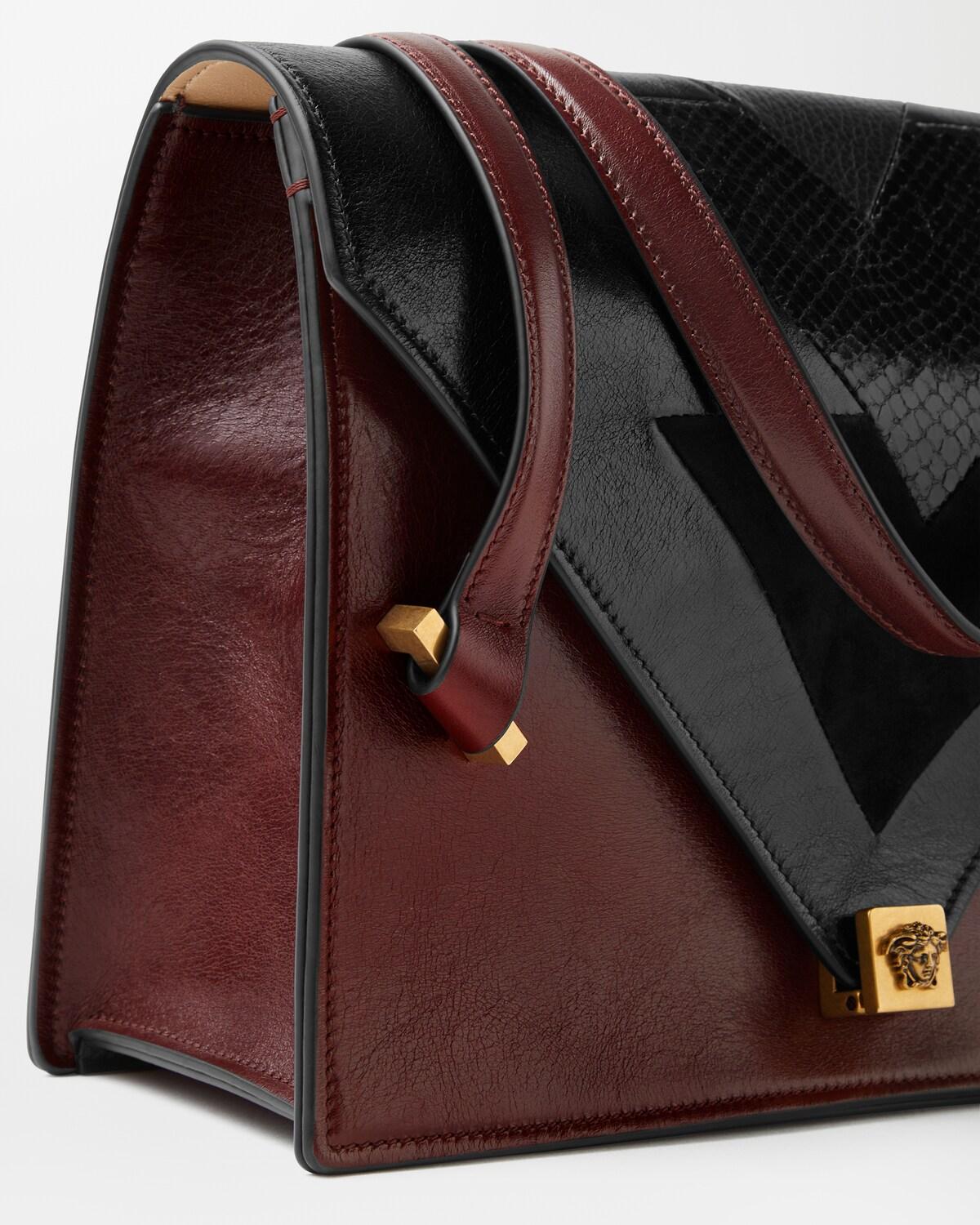 Severine Python-Effect Leather Shoulder Bag - Image 3