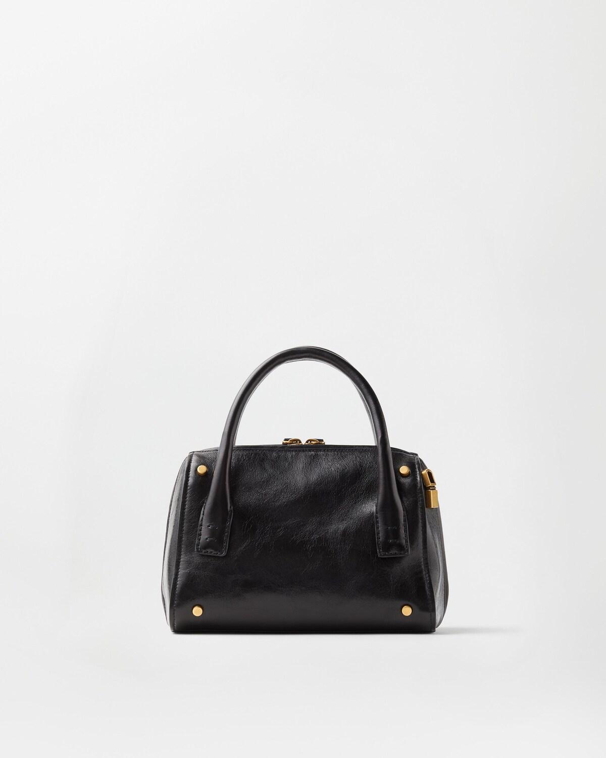 Roomy Small Leather Boston Bag - Image 6