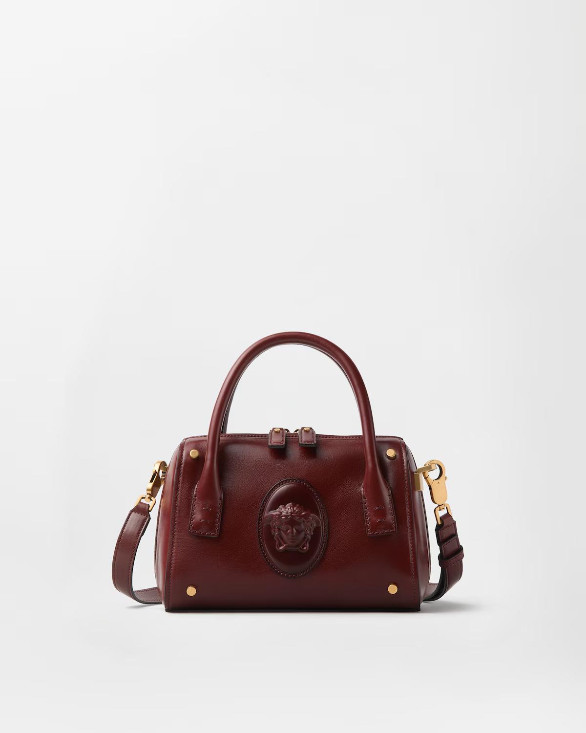 Roomy Small Leather Boston Bag