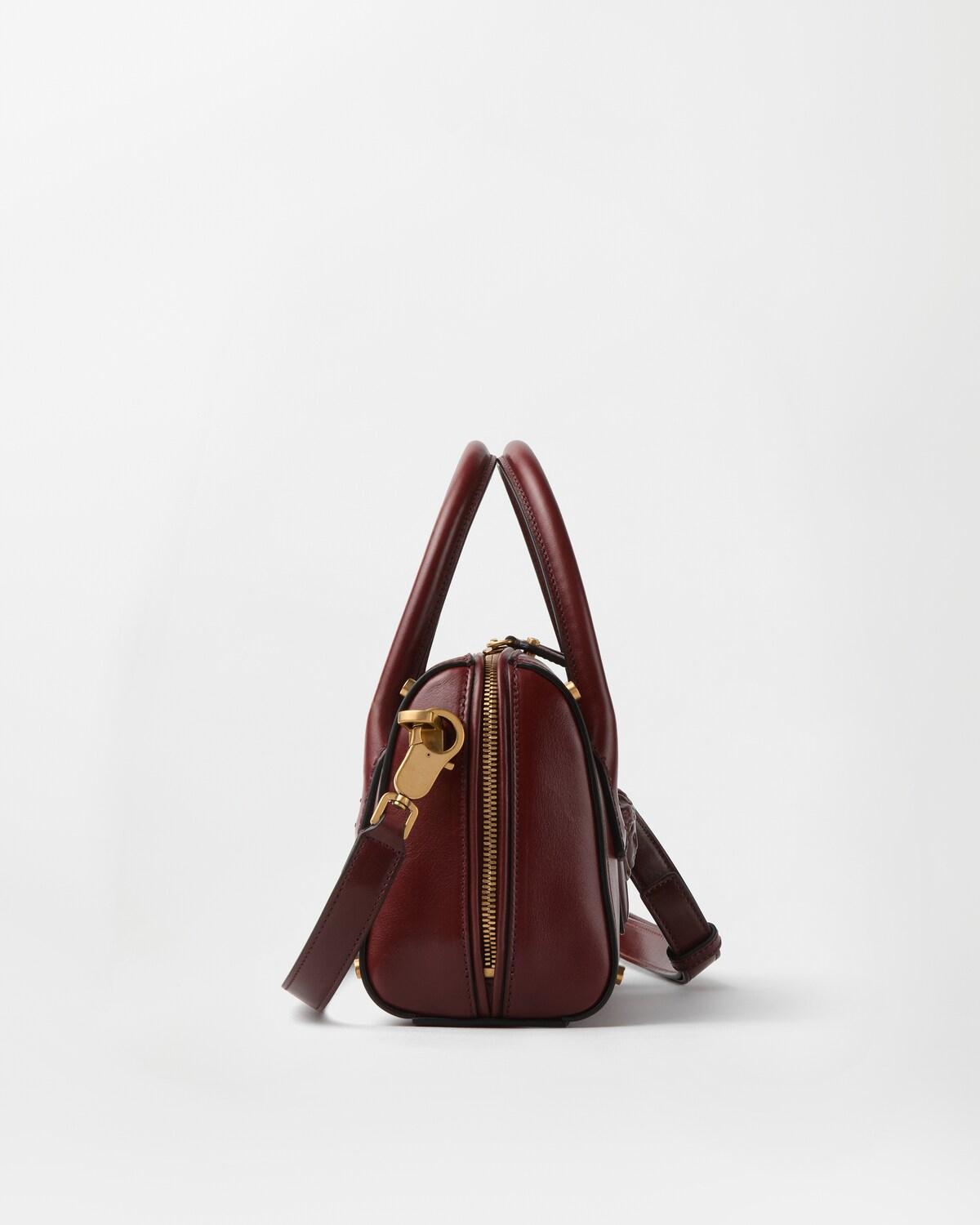 Roomy Small Leather Boston Bag - Image 2
