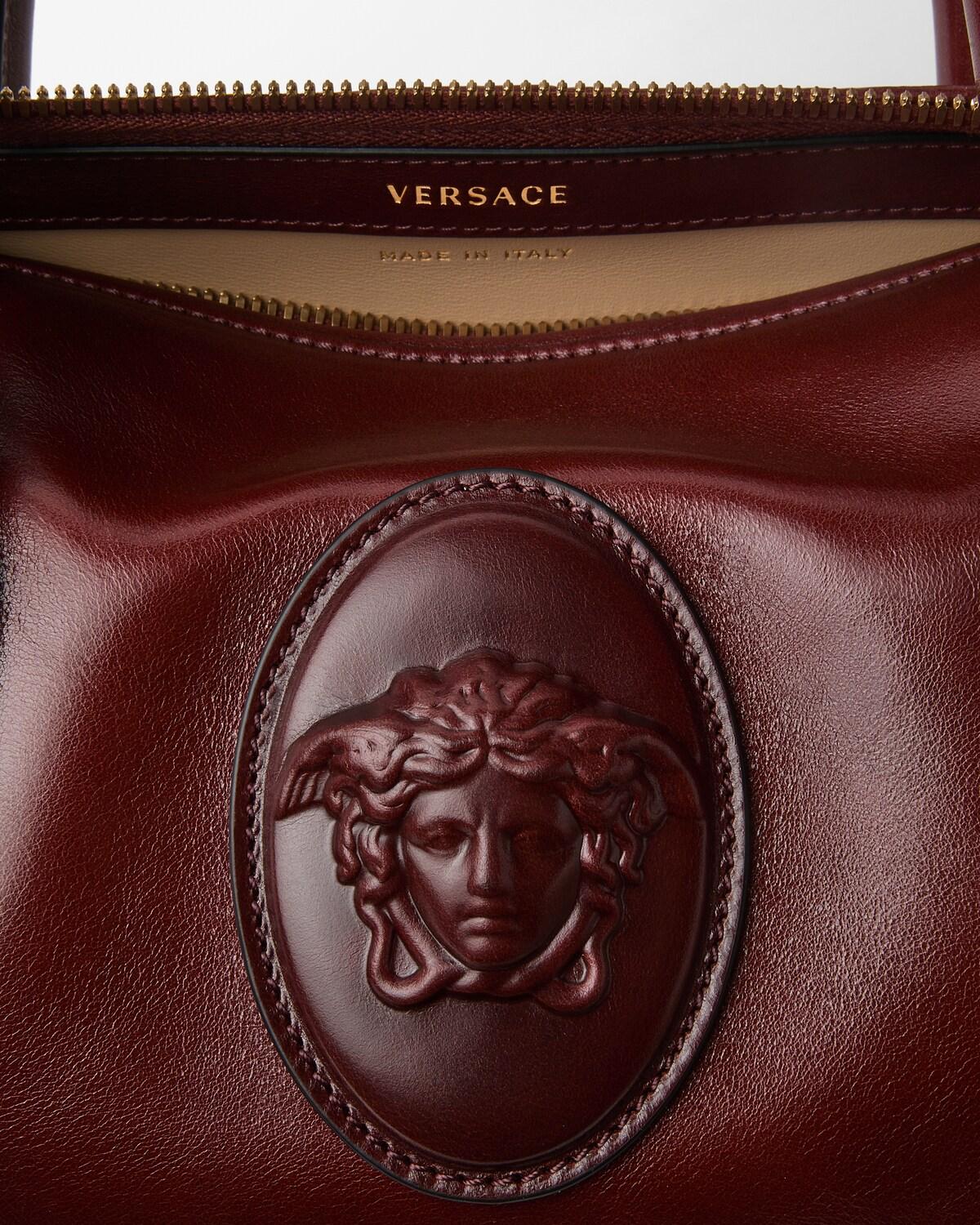 Roomy Small Leather Boston Bag - Image 3