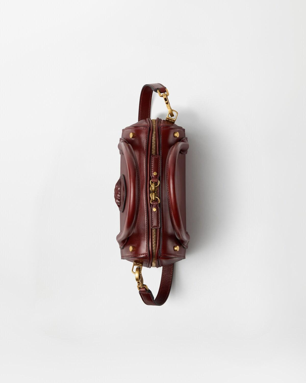 Roomy Small Leather Boston Bag - Image 4