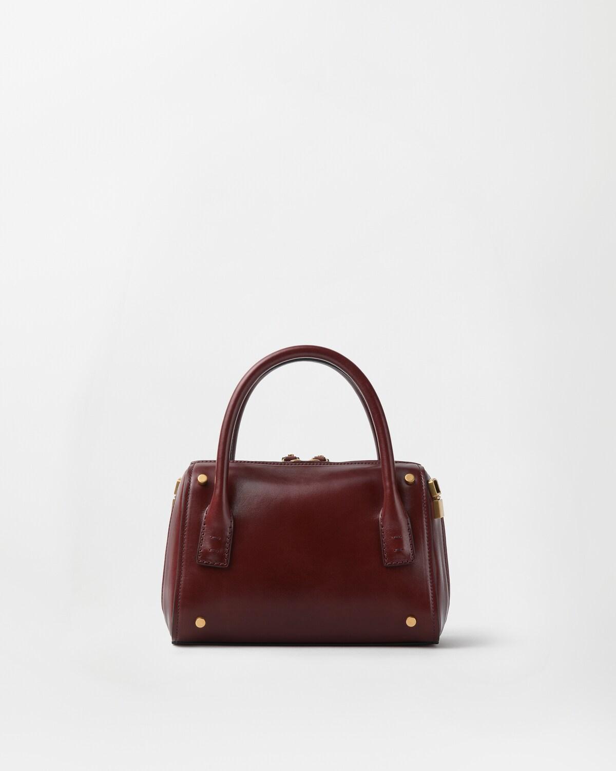 Roomy Small Leather Boston Bag - Image 5