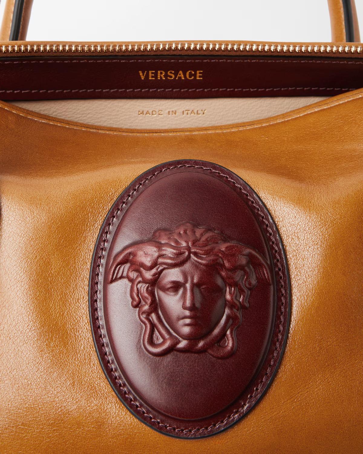 Roomy Small Leather Boston Bag - Image 4