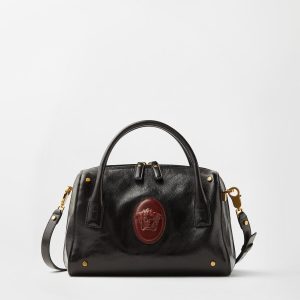 Roomy Leather Boston Bag