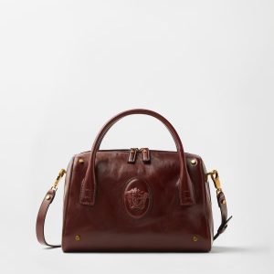 Roomy Leather Boston Bag