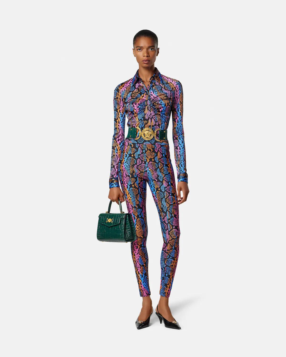 Medusa '95 Croc-Effect Top-Handle - Image 4