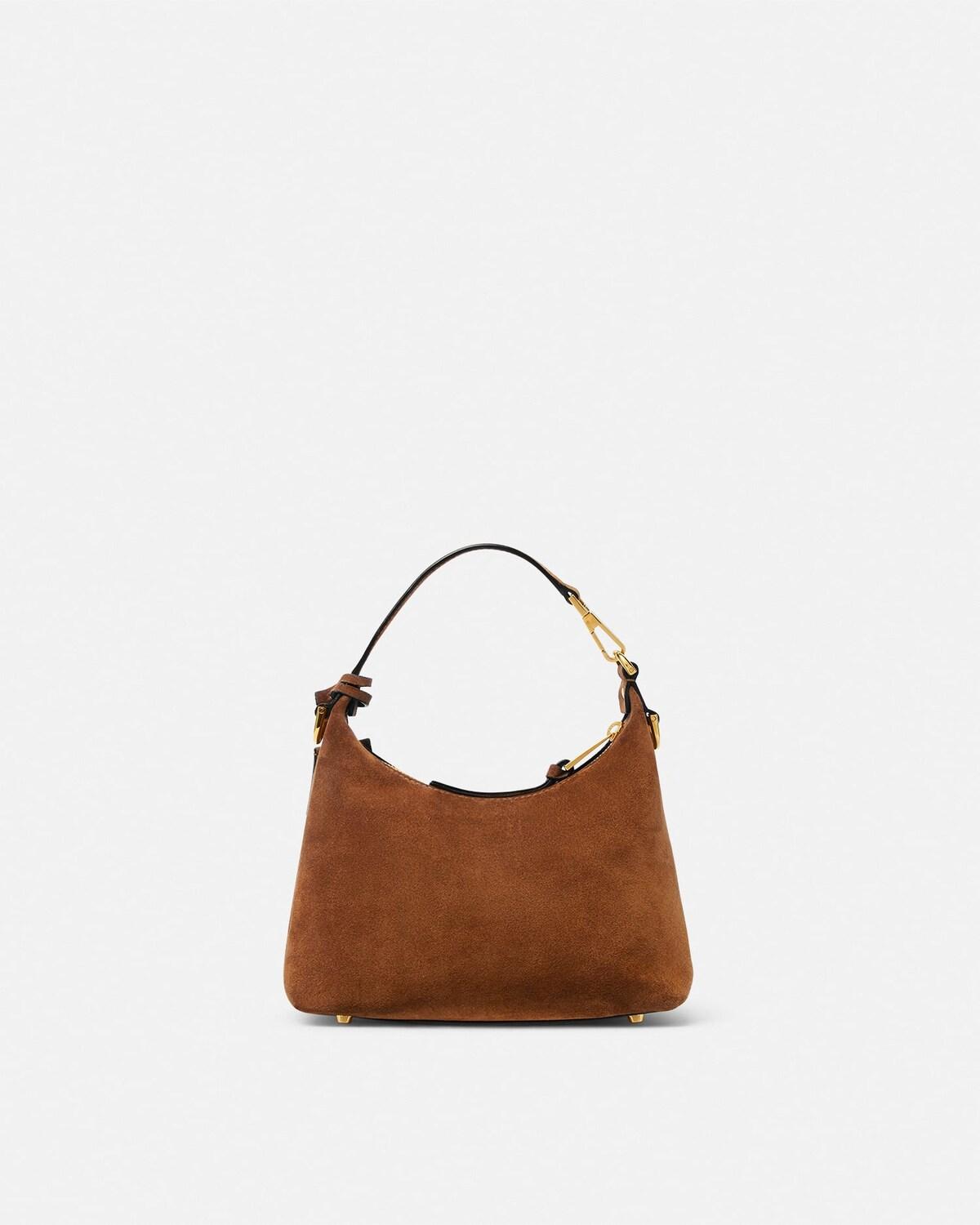 Versace Tag Suede Hobo Bag - Image 5