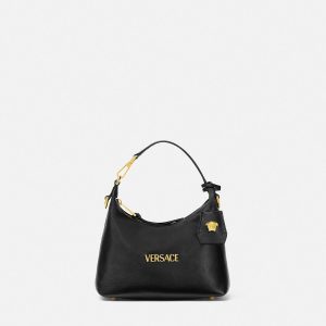 Versace Tag Nappa Hobo Bag