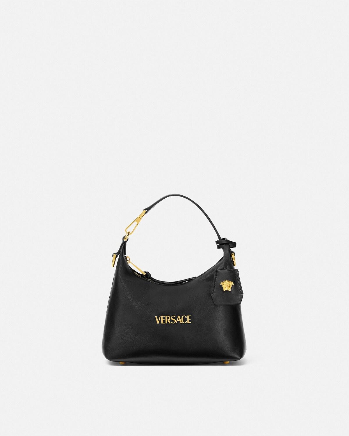 Versace Tag Nappa Hobo Bag