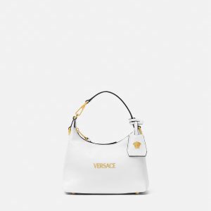 Versace Tag Nappa Hobo Bag