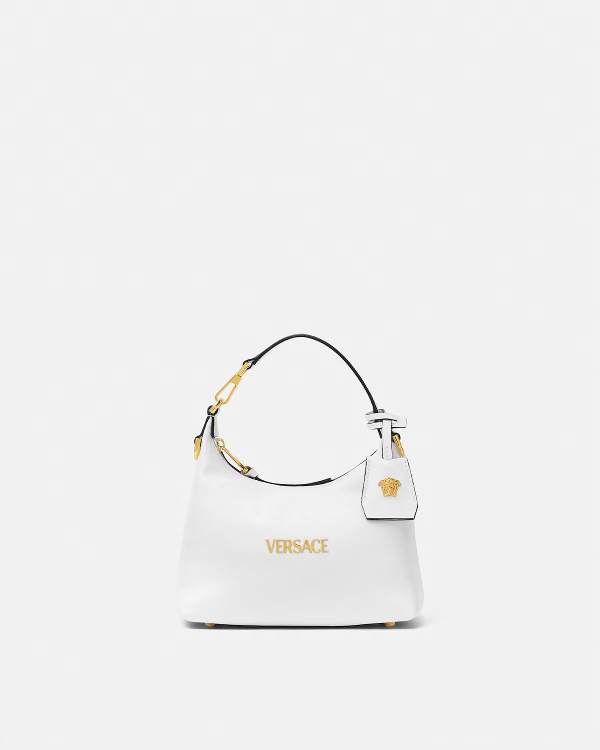 Versace Tag Nappa Hobo Bag