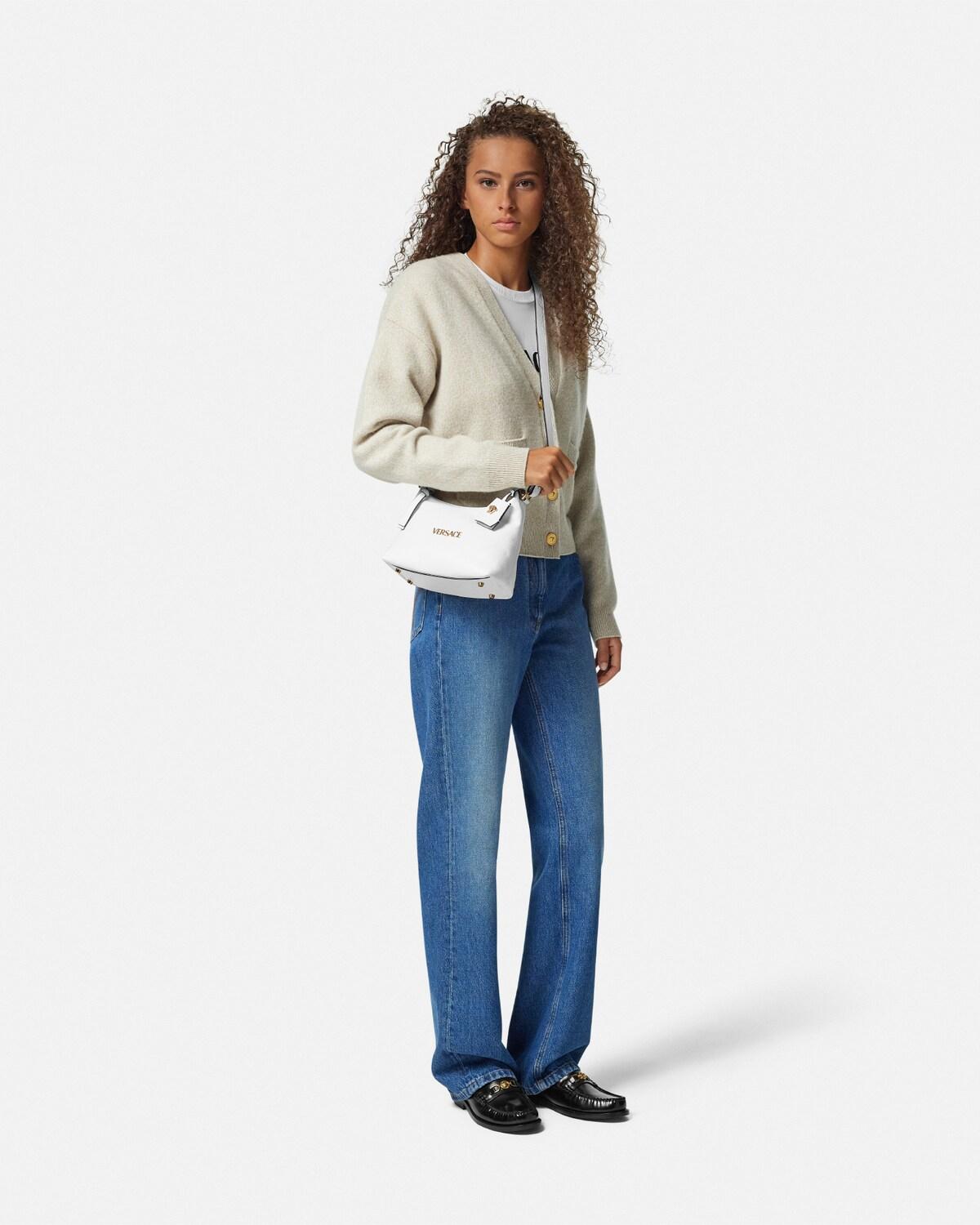 Versace Tag Nappa Hobo Bag - Image 4
