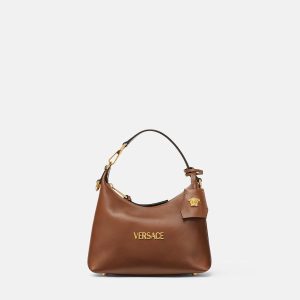 Versace Tag Nappa Hobo Bag