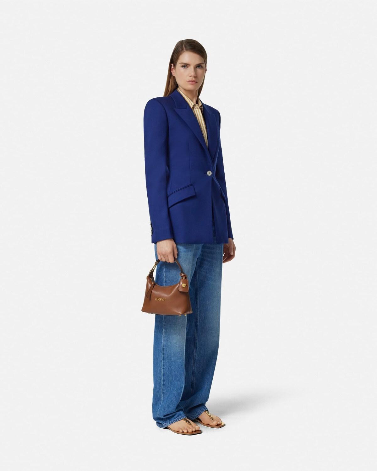 Versace Tag Nappa Hobo Bag - Image 3