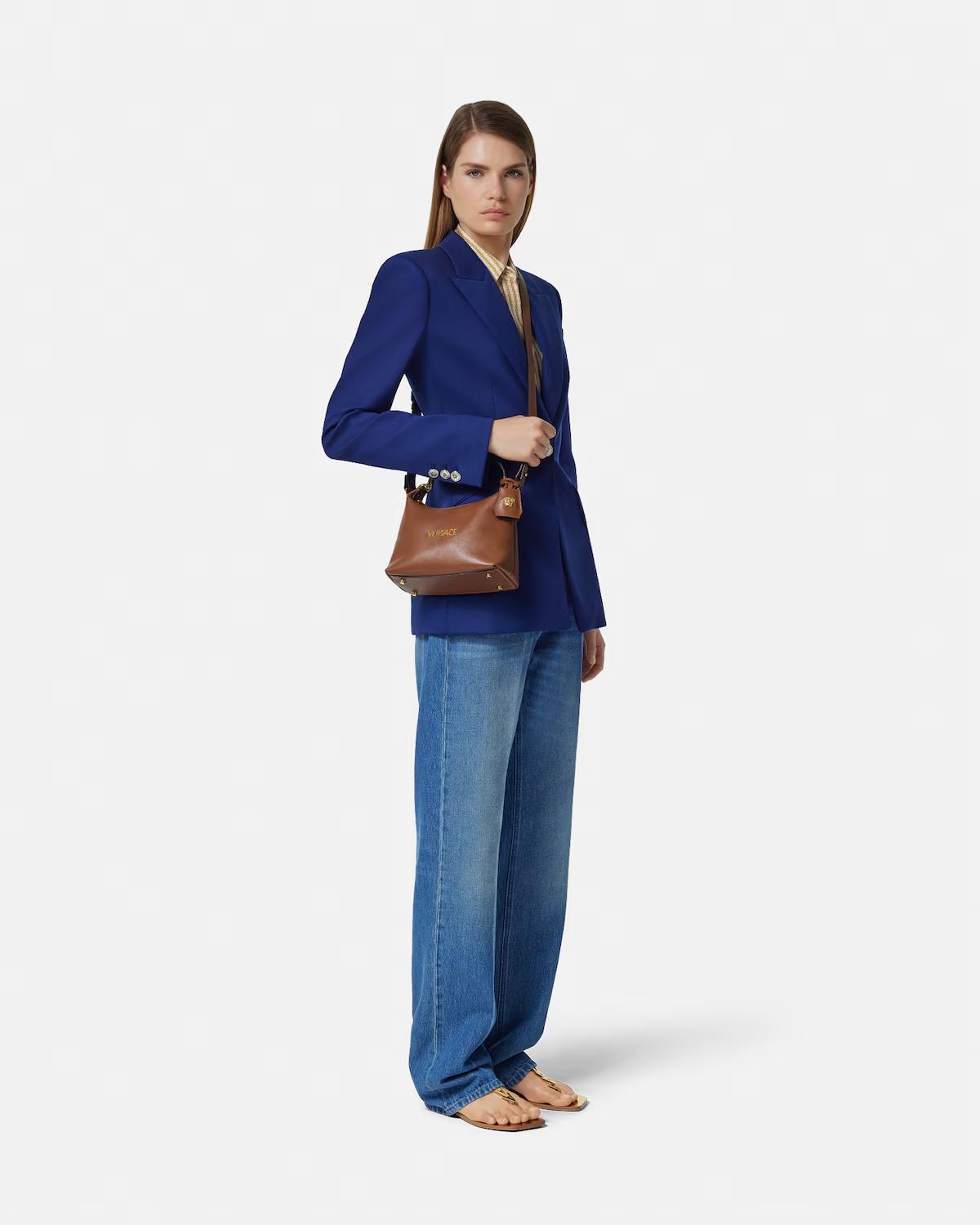 Versace Tag Nappa Hobo Bag - Image 4