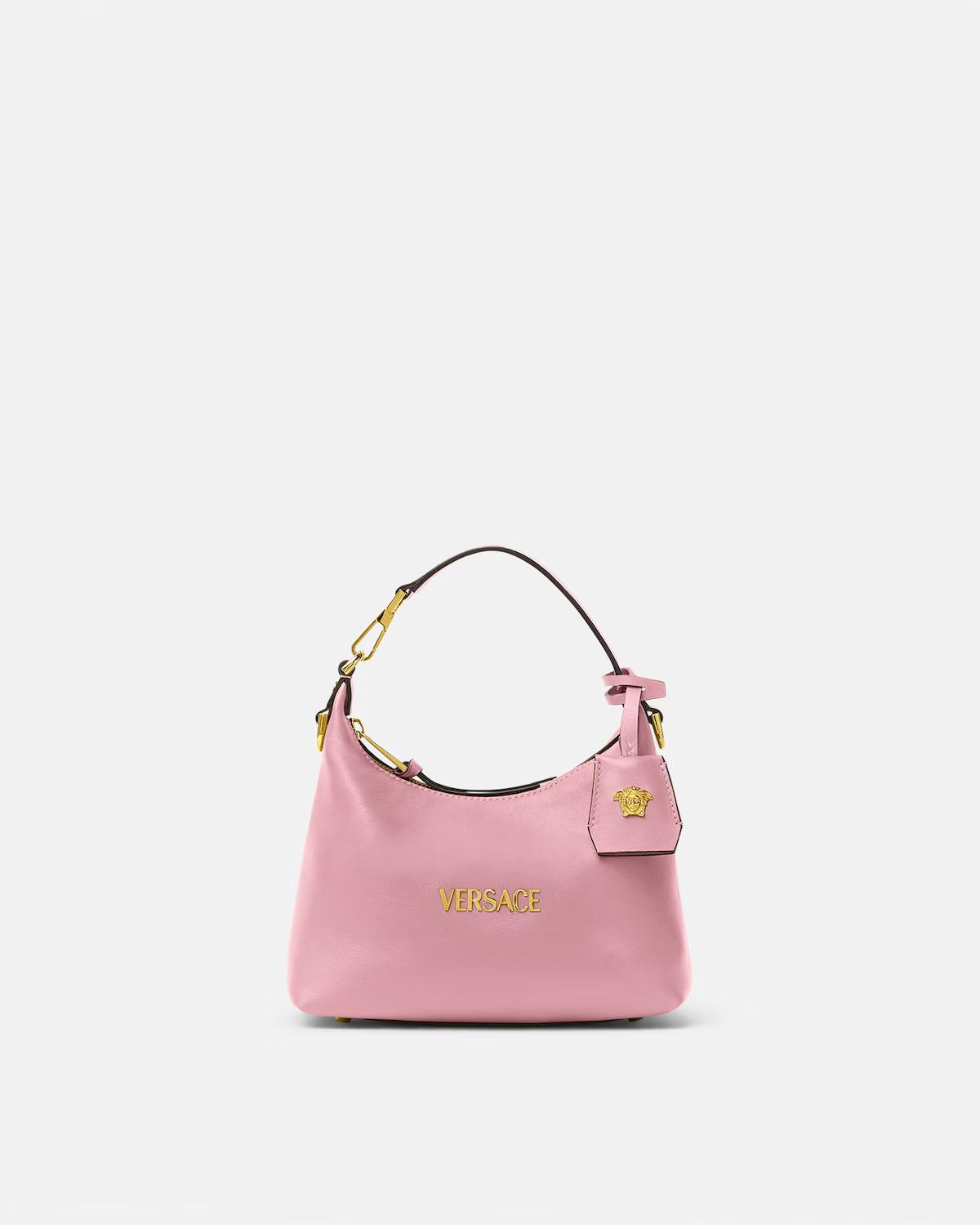 Versace Tag Nappa Hobo Bag