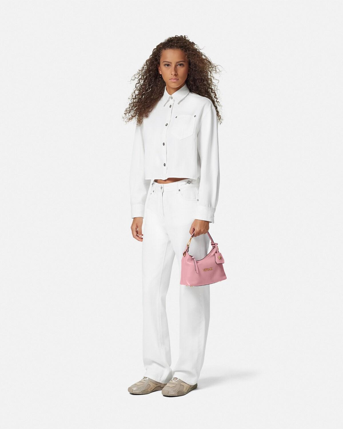 Versace Tag Nappa Hobo Bag - Image 3