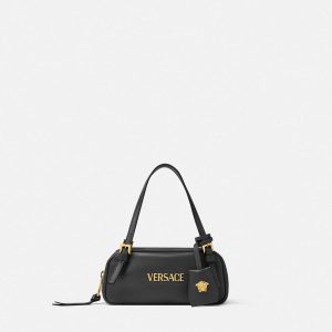 Versace Tag Nappa Bowling Mini Bag