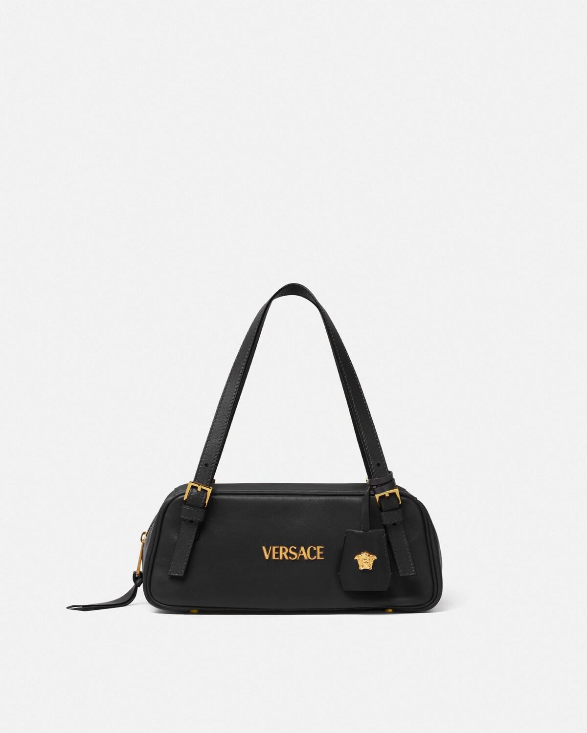 Versace Tag Nappa Bowling Bag