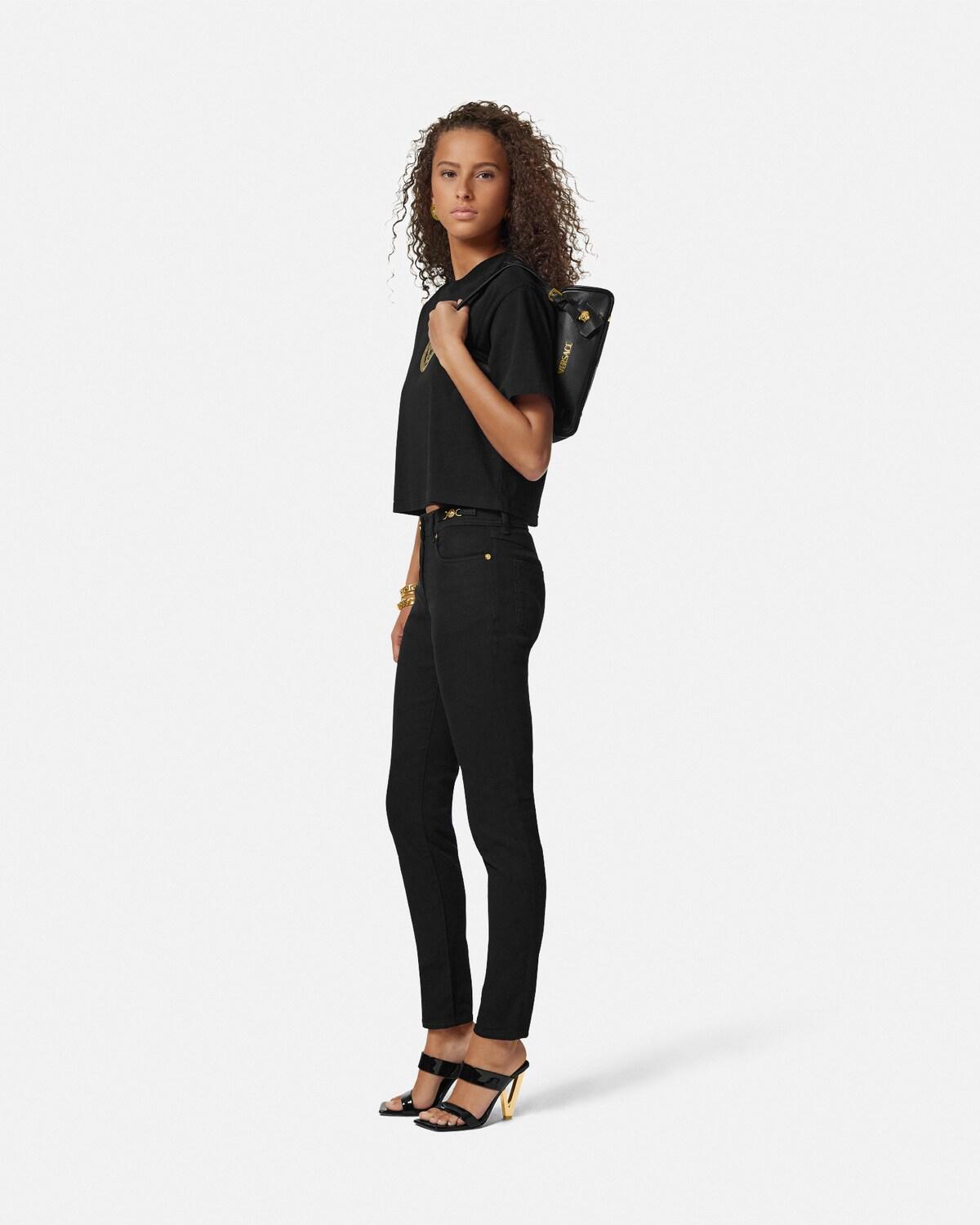 Versace Tag Nappa Bowling Bag - Image 4