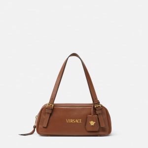 Versace Tag Nappa Bowling Bag