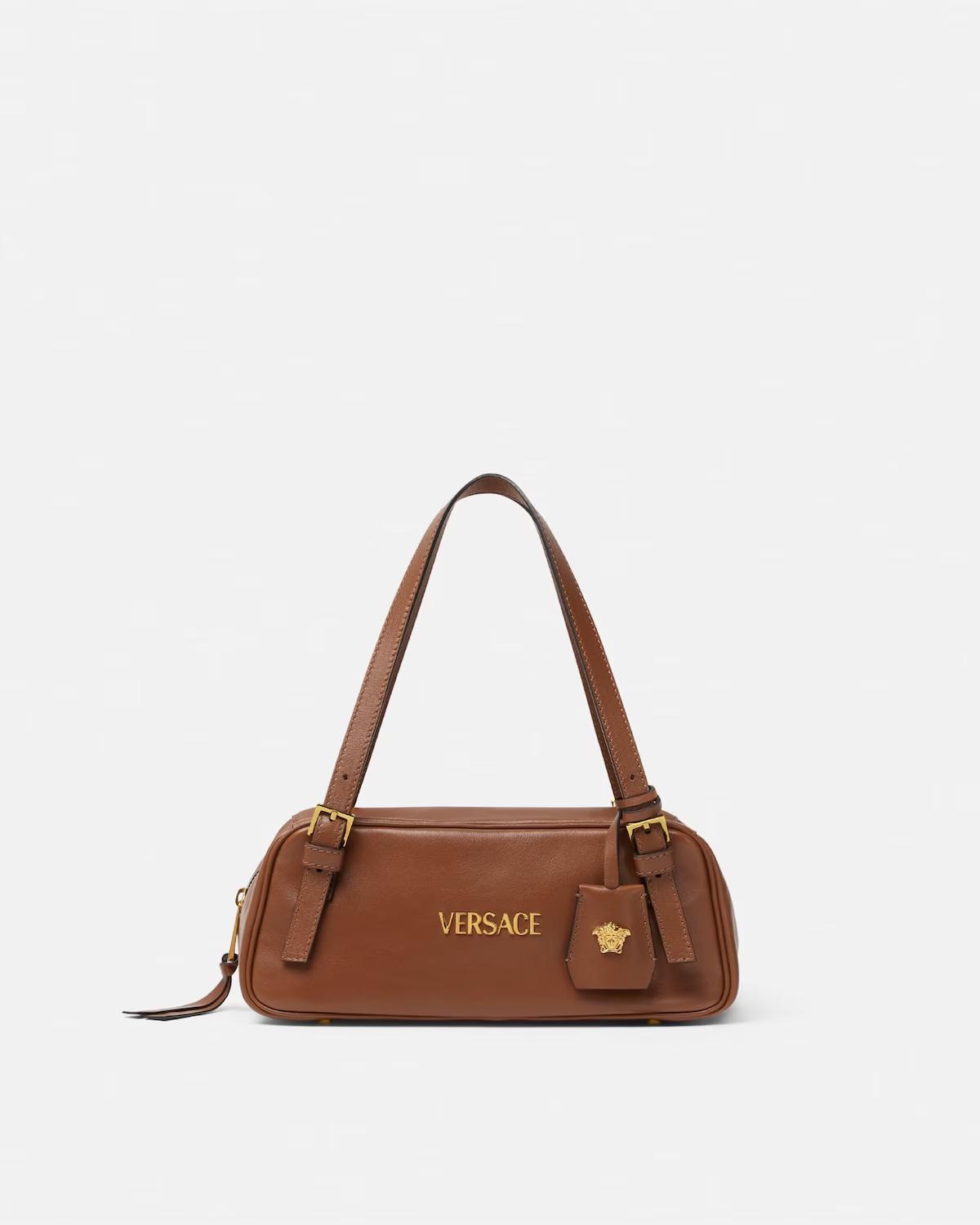 Versace Tag Nappa Bowling Bag