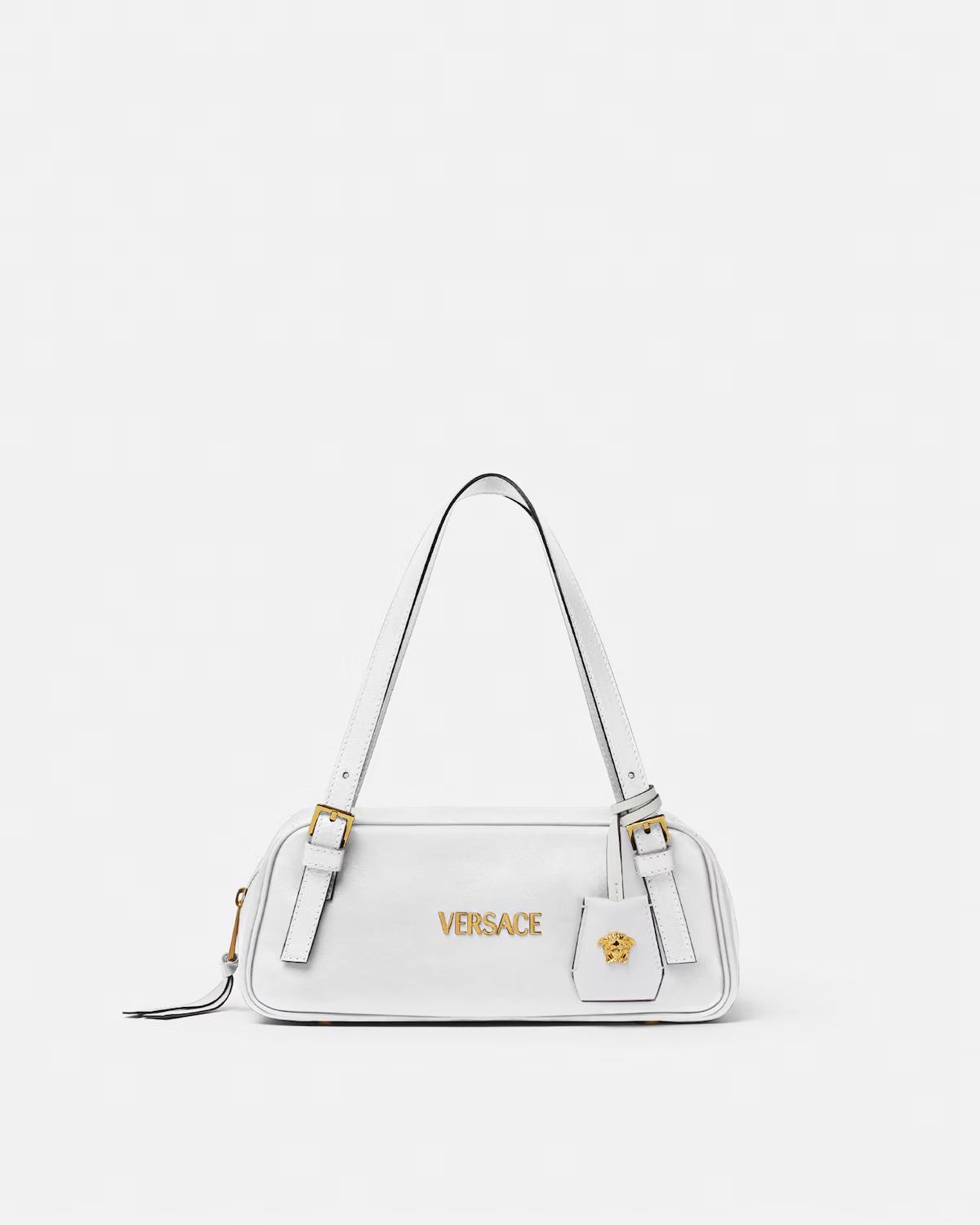 Versace Tag Nappa Bowling Bag