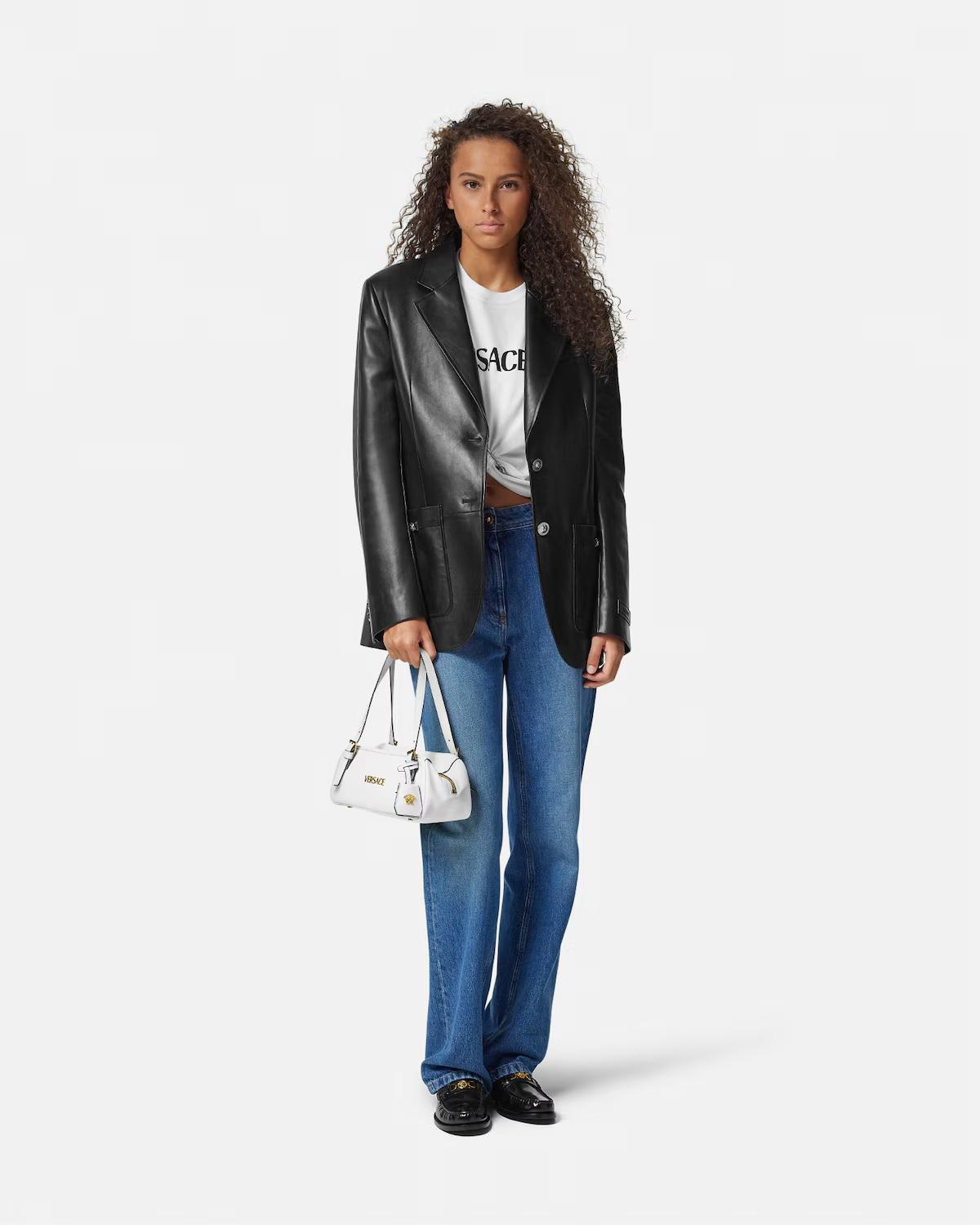 Versace Tag Nappa Bowling Bag - Image 3