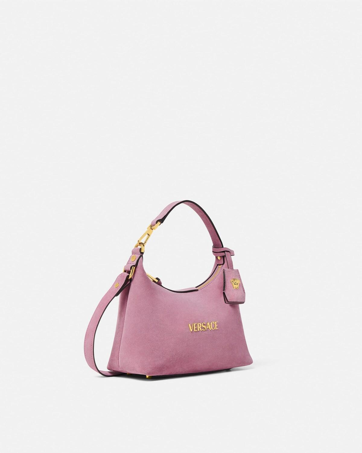 Versace Tag Suede Hobo Bag - Image 2