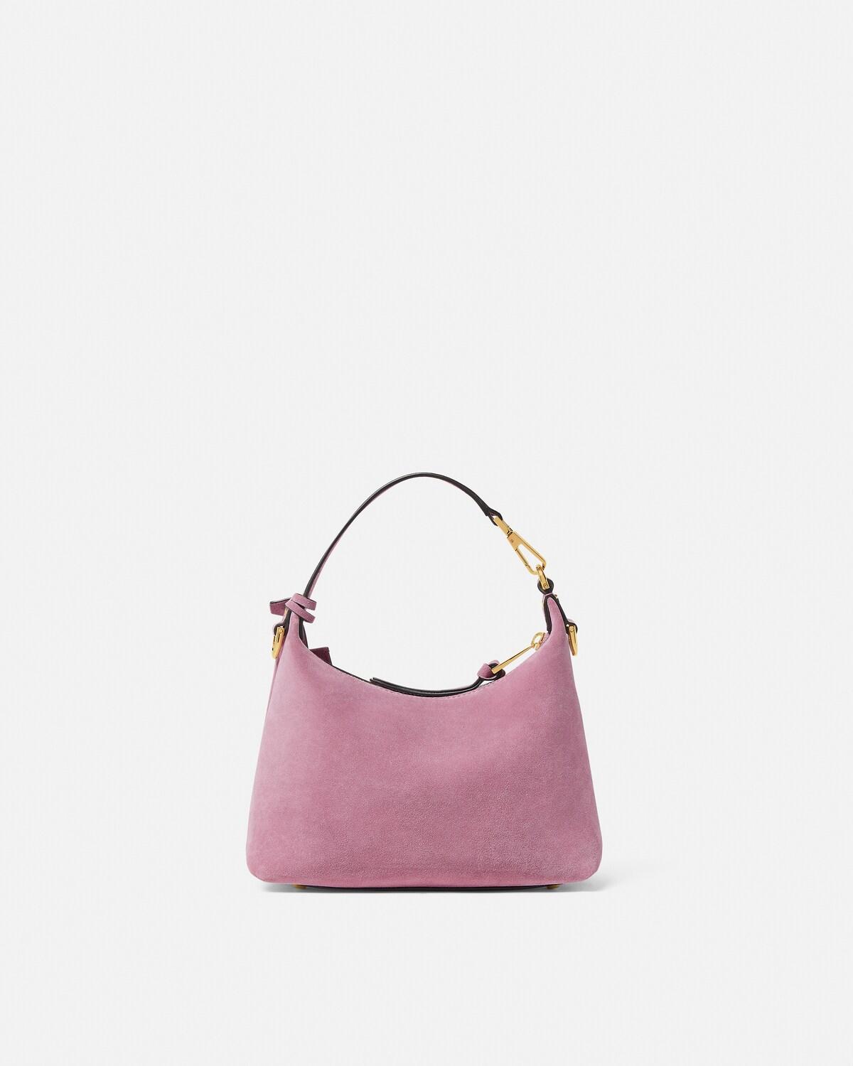 Versace Tag Suede Hobo Bag - Image 6