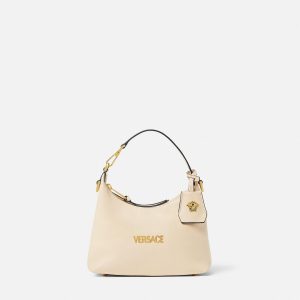 Versace Tag Nappa Hobo Bag