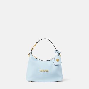 Versace Tag Nappa Hobo Bag