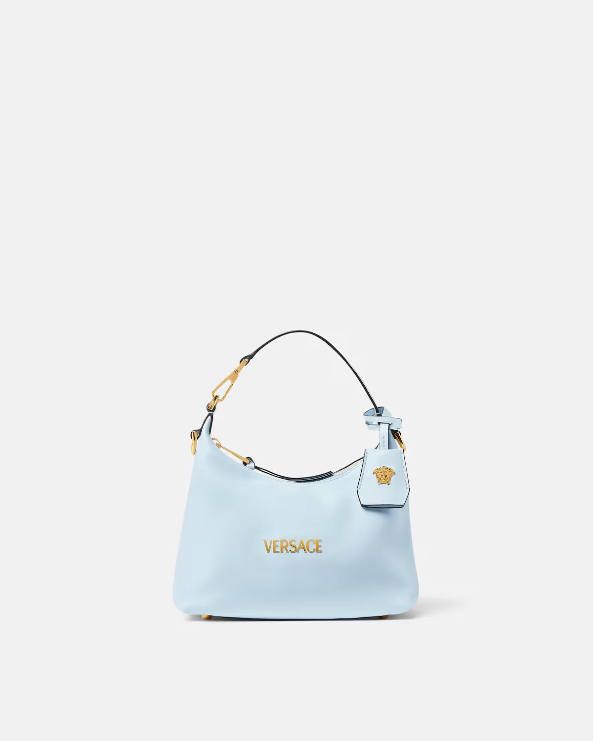 Versace Tag Nappa Hobo Bag