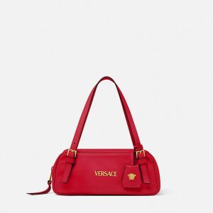 Versace Tag Nappa Bowling Bag