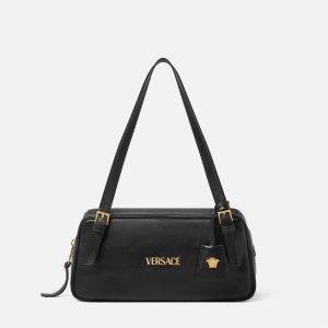 Versace Tag Large Nappa Bowling Bag