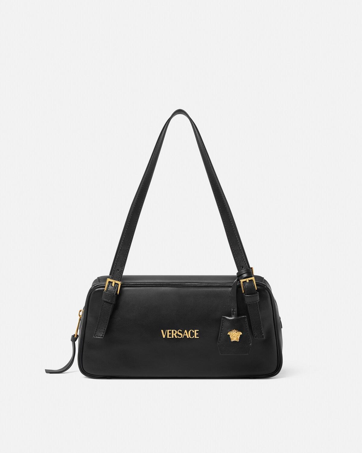 Versace Tag Large Nappa Bowling Bag