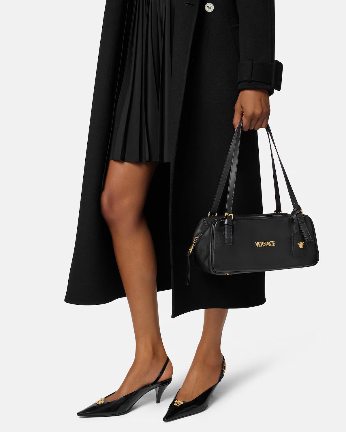 Versace Tag Large Nappa Bowling Bag - Image 3