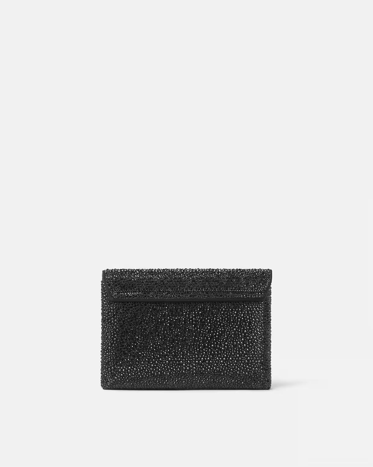 La Medusa Embellished Satin Clutch - Image 3