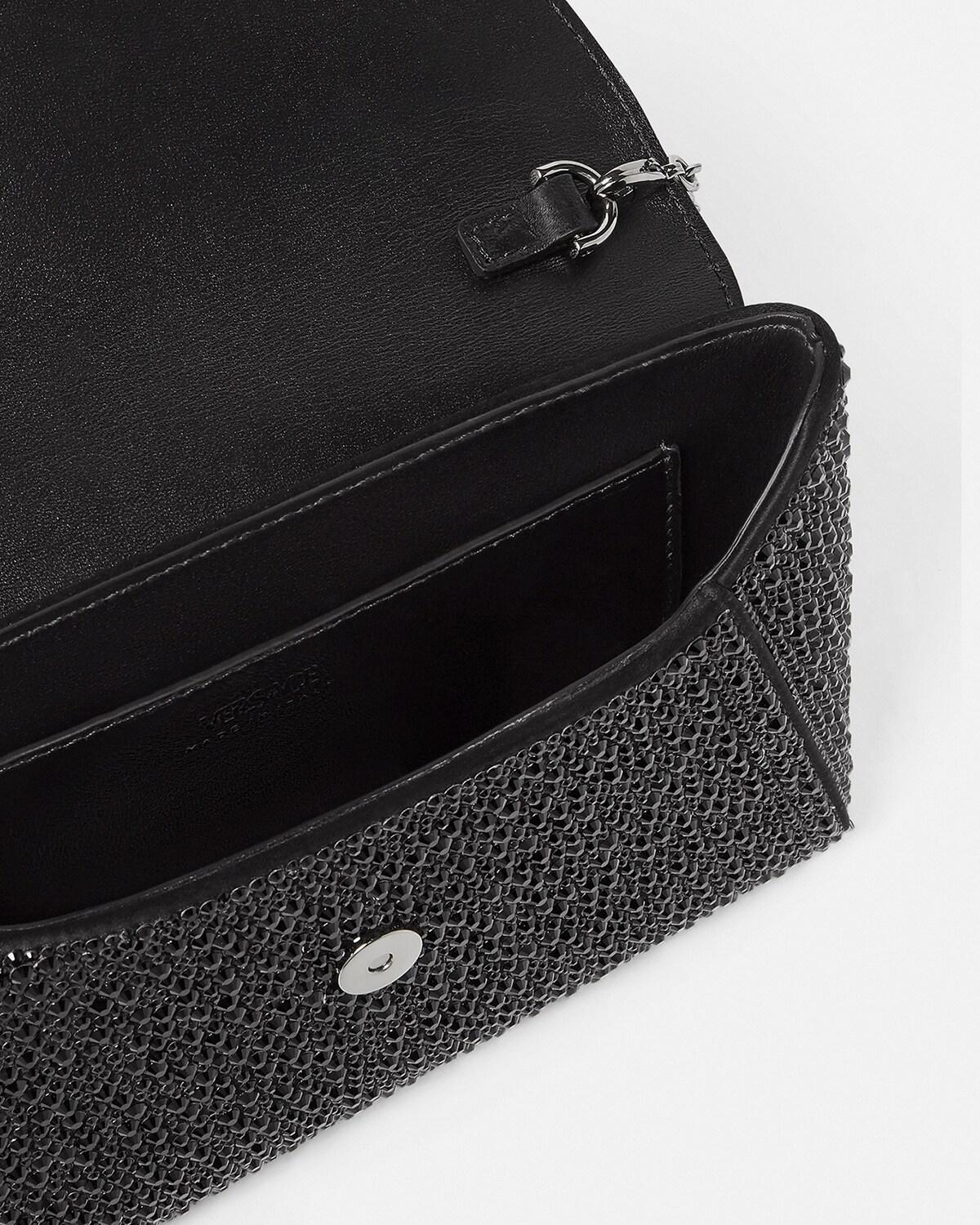 La Medusa Embellished Satin Clutch - Image 4