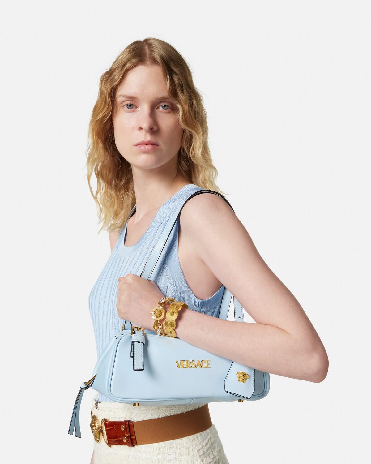 Versace Tag Nappa Bowling Bag - Image 4