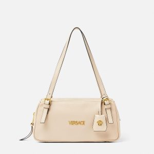 Versace Tag Large Nappa Bowling Bag